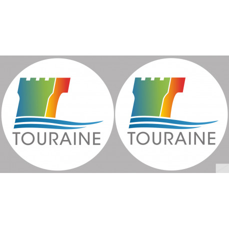 Touraine (2fois 10cm) - Sticker/autocollant