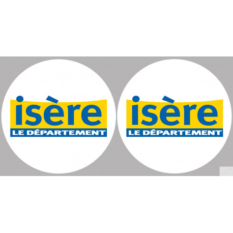 Isère (2fois 10cm) - Sticker/autocollant