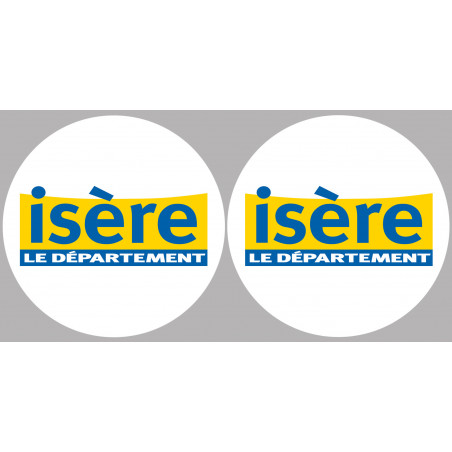 Isère (2fois 10cm) - Sticker/autocollant