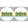 Isère (2fois 10cm) - Sticker/autocollant