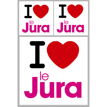 le Jura (1fois 10cm / 2 fois 5cm) - Sticker/autocollant