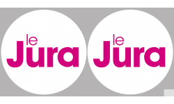 le Jura (2fois 10cm) - Sticker/autocollant