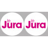 le Jura (2fois 10cm) - Sticker/autocollant
