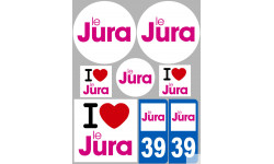 Jura (8 autocollants variés) - Sticker/autocollant