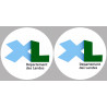 les Landes (2fois 10cm) - Sticker/autocollant