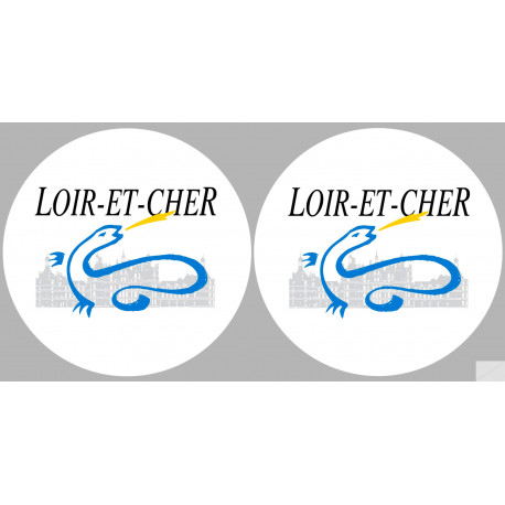 Département 41 le Loir et Cher (2 fois 10cm) - Sticker/autocollant