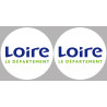 la Loire (2fois 10cm) - Sticker/autocollant