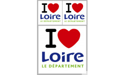 Département 42 la Loire (1fois 10cm / 2 fois 5cm) - Sticker/autocollant
