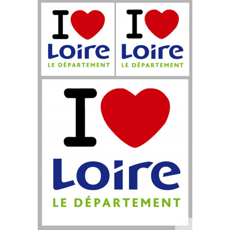 la Loire (1fois 10cm / 2 fois 5cm) - Sticker/autocollant