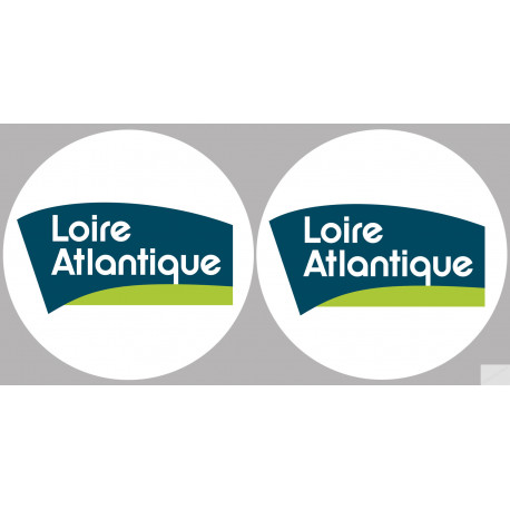 Département 44 la Loire Atlantique (2 fois 10cm) - Sticker/autocollant