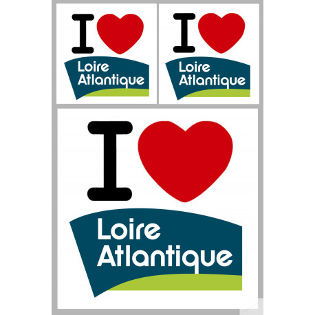 la Loire Atlantique (1fois 10cm / 2 fois 5cm) - Sticker/autocollant la Loire Atlantique (1fois 10cm / 2 fois 5cm) - Sticker/autocollant