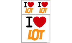 le Lot (1fois 10cm / 2 fois 5cm) - Sticker/autocollant