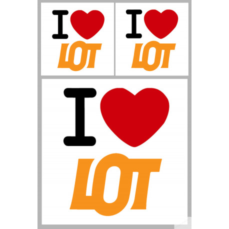 le Lot (1fois 10cm / 2 fois 5cm) - Sticker/autocollant le Lot (1fois 10cm / 2 fois 5cm) - Sticker/autocollant