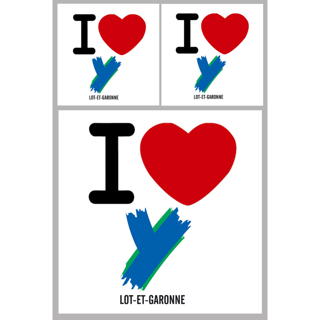 le Lot et Garonne (1fois 10cm / 2 fois 5cm) - Sticker/autocollant