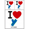 le Lot et Garonne (1fois 10cm / 2 fois 5cm) - Sticker/autocollant
