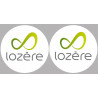 la Lozère (2fois 10cm) - Sticker/autocollant