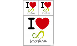 la Lozère (1fois 10cm / 2 fois 5cm) - Sticker/autocollant