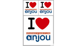 l'Anjou (1fois 10cm / 2 fois 5cm) - Sticker/autocollant