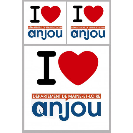 Département 49 l'Anjou (1fois 10cm / 2 fois 5cm) - Sticker/autocollant