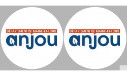 Département 49 l'Anjou (2 fois 10cm) - Sticker/autocollant