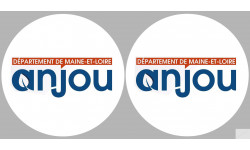 l'Anjou (2fois 10cm) - Sticker/autocollant