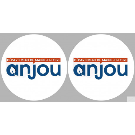 l'Anjou (2fois 10cm) - Sticker/autocollant