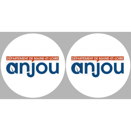 Département 49 l'Anjou (2 fois 10cm) - Sticker/autocollant