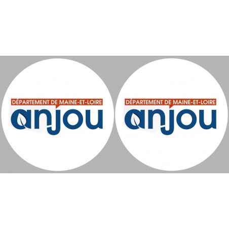 l'Anjou (2fois 10cm) - Sticker/autocollant