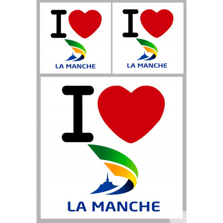 Département 50 la Manche (1fois 10cm / 2 fois 5cm) - Sticker/autocollant