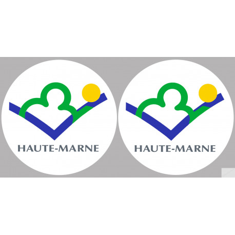 la Haute-Marne (2fois 10cm) - Sticker/autocollant