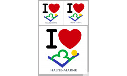 la Haute-Marne (1fois 10cm / 2 fois 5cm) - Sticker/autocollant