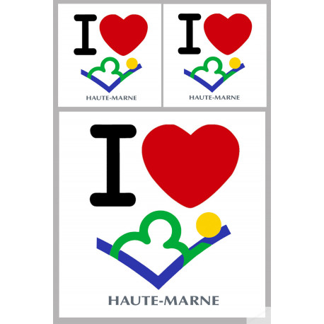la Haute-Marne (1fois 10cm / 2 fois 5cm) - Sticker/autocollant