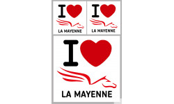 Département 53 la Mayenne (1fois 10cm / 2 fois 5cm) - Sticker/autocollant