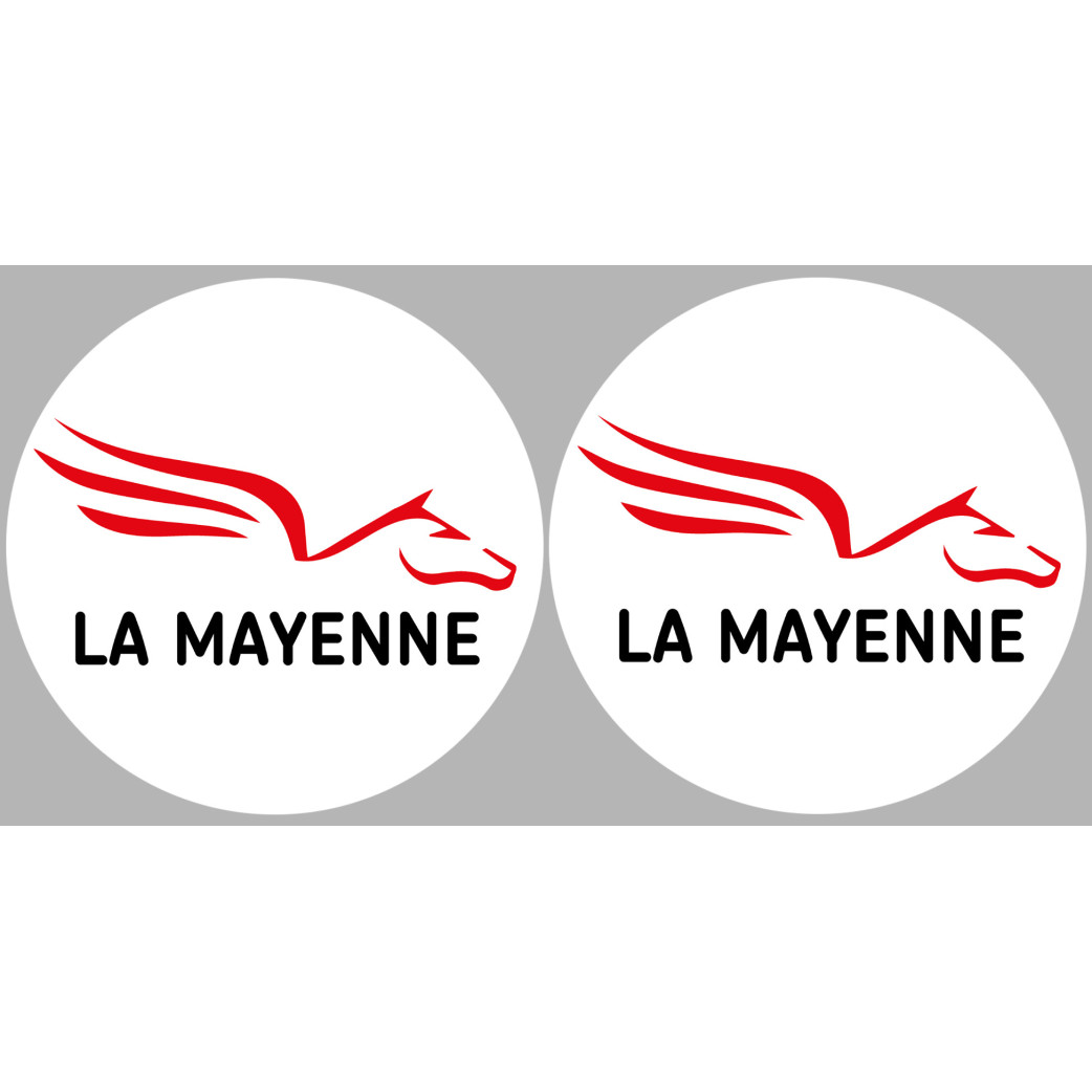la Mayenne (2fois 10cm) - Sticker/autocollant