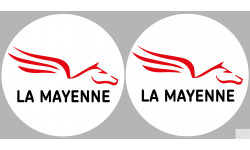 la Mayenne (2fois 10cm) - Sticker/autocollant