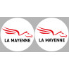 la Mayenne (2fois 10cm) - Sticker/autocollant