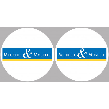 Département 54 la Meurthe et Moselle (2 fois 10cm) - Sticker/autocollant
