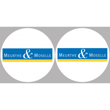 la Meurthe et Moselle (2fois 10cm) - Sticker/autocollant