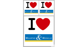 la Meurthe et Moselle (1fois 10cm / 2 fois 5cm) - Sticker/autocollant
