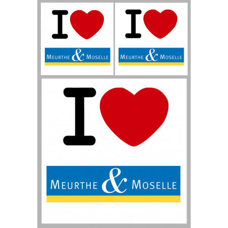 Département 54 la Meurthe et Moselle (1fois 10cm / 2 fois 5cm) - Sticker/autocollant