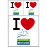 la Meuse (1fois 10cm / 2 fois 5cm) - Sticker/autocollant