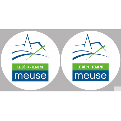 la Meuse (2fois 10cm) - Sticker/autocollant