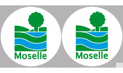 la Moselle (2fois 10cm) - Sticker/autocollant