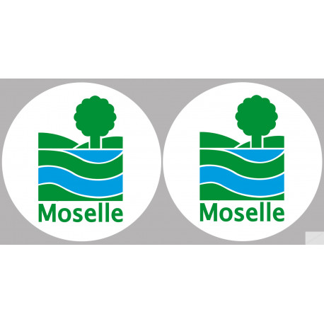 Département 57 la Moselle (2 fois 10cm) - Sticker/autocollant