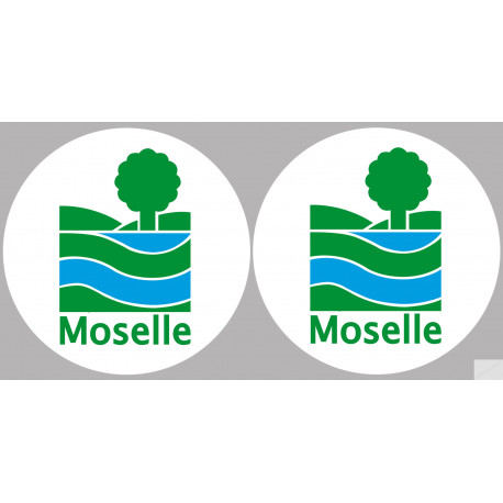 la Moselle (2fois 10cm) - Sticker/autocollant