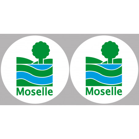 la Moselle (2fois 10cm) - Sticker/autocollant