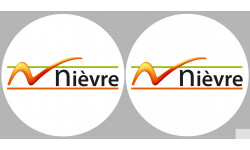 la Nièvre (2fois 10cm) - Sticker/autocollant
