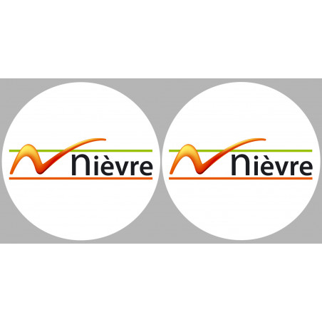 la Nièvre (2fois 10cm) - Sticker/autocollant