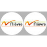 la Nièvre (2fois 10cm) - Sticker/autocollant