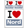 Département 59 le Nord (1fois 10cm / 2 fois 5cm) - Sticker/autocollant